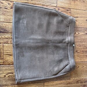 Baltic Born Taupe Suede Mini Skirt